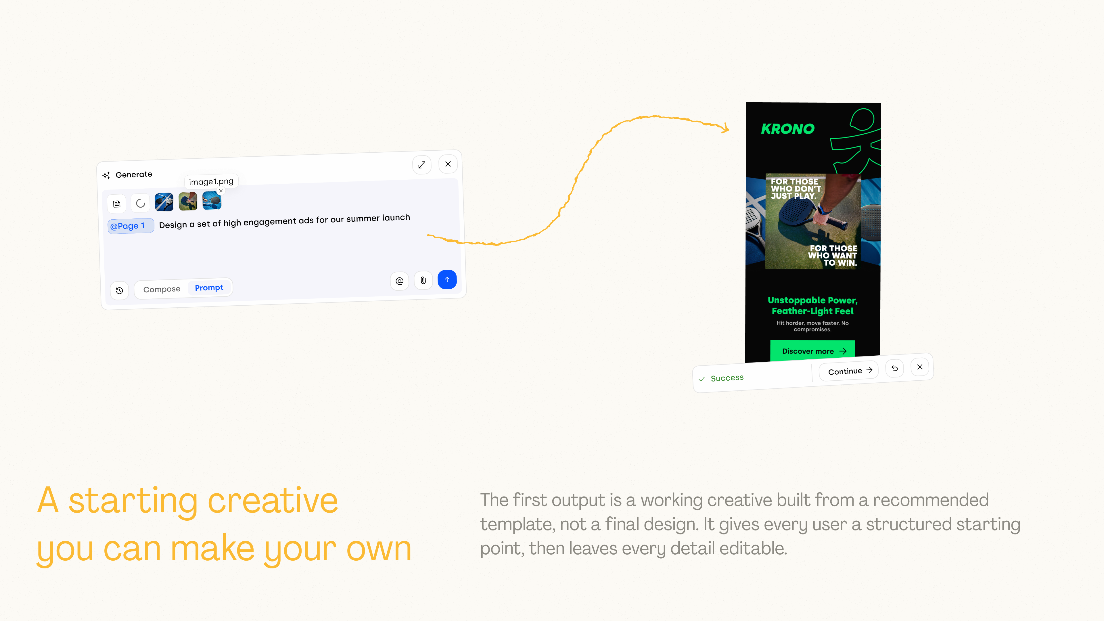 AI Workflow first creative